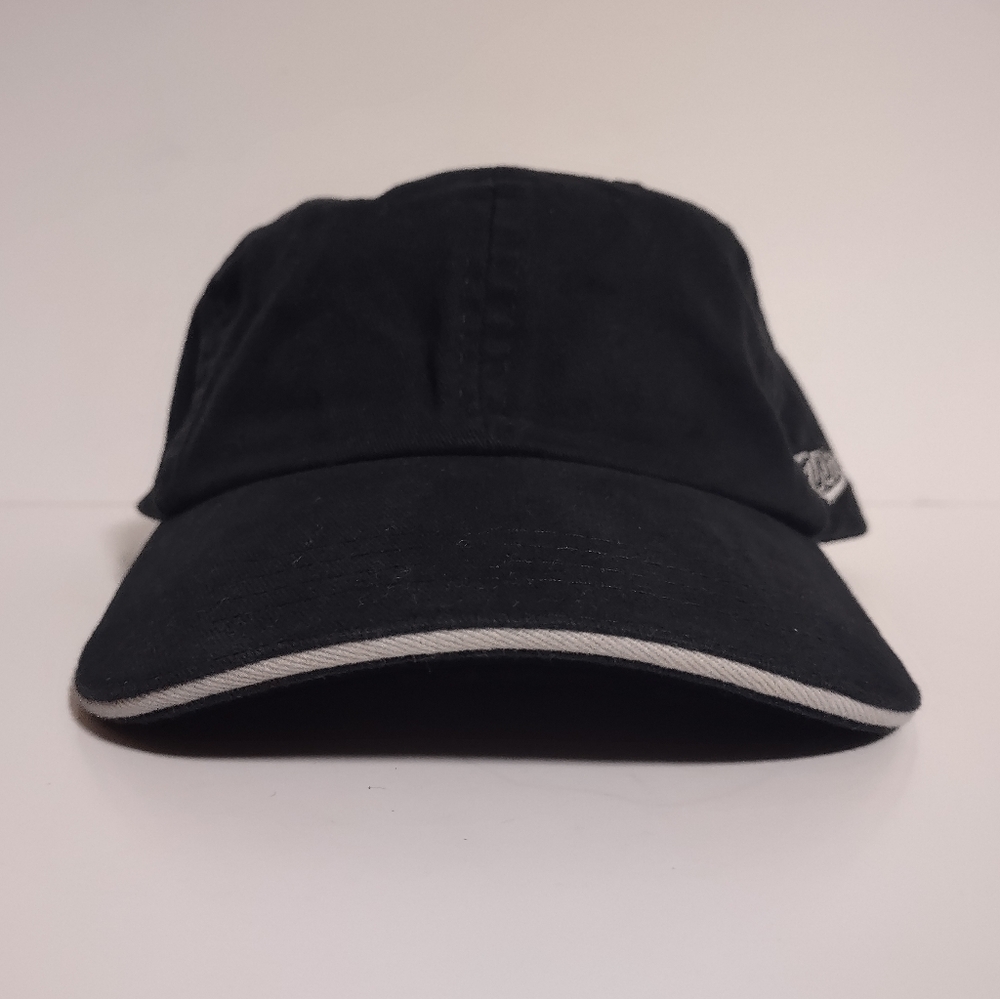 NWT Black WindRiver Baseball Cap with White Accents Adjustable Strap